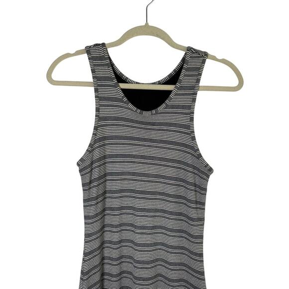 Marine Layer Women’s Lexi Rib Black Cream Striped Racerback Tank Dress sz S - Picture 4 of 8